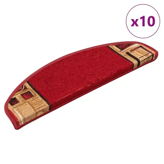 Samoprzylepne nakładki na schody, 10 szt., 65x21x4 cm, czerwone Lumarko! - Hurtownia wielobranżowa Lumarko Wyjątkowa oferta